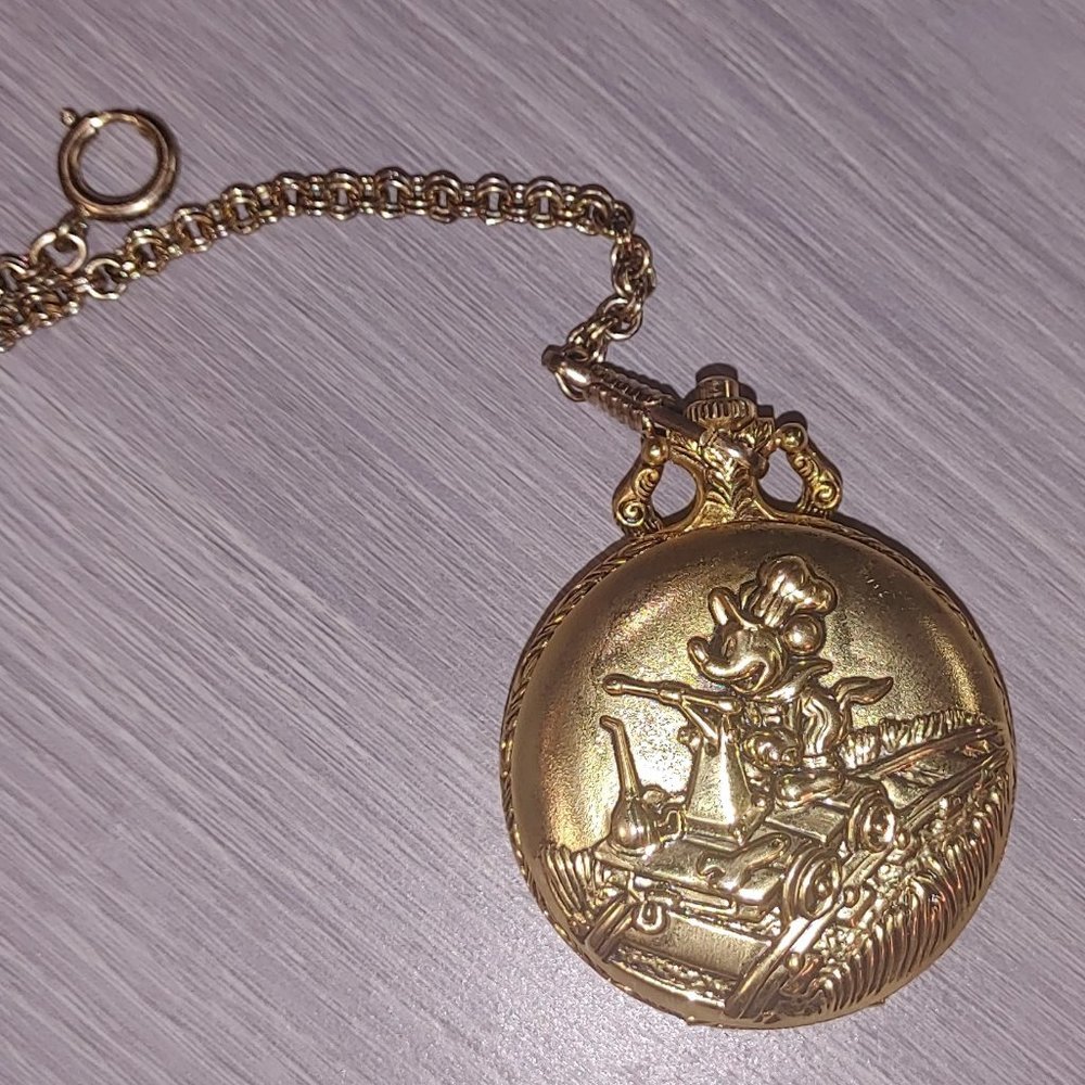Verichron Mickey Mouse Vintage Pocket Watch 90s